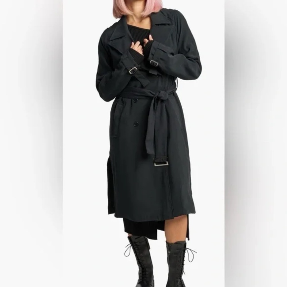 REVOLVE Lita By Ciara Black Trench Coat Jacket size XS NWT MRSP $398